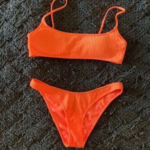 Triangl Bikini in Neon Tangerine